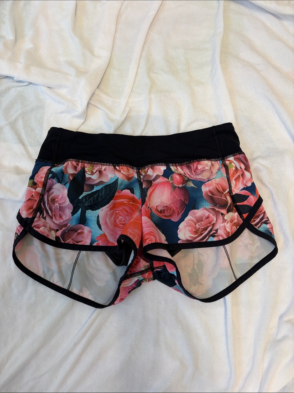 Lululemon Speed Shorts floral pattern